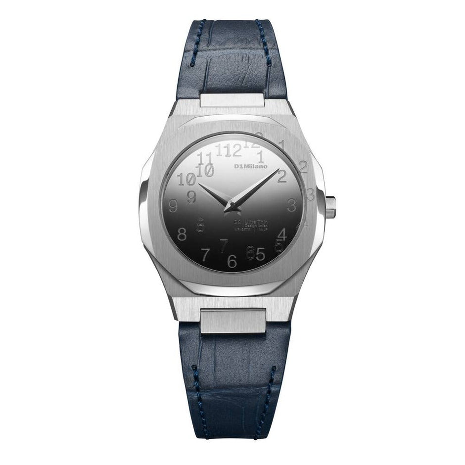 Men Ultra Thin Blue Watch