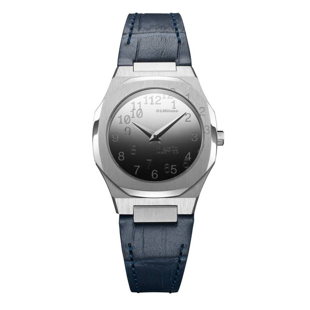 Men Ultra Thin Blue Watch