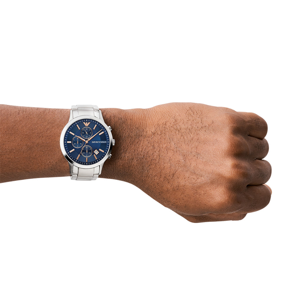 Men Renato Silver 43mm Watch