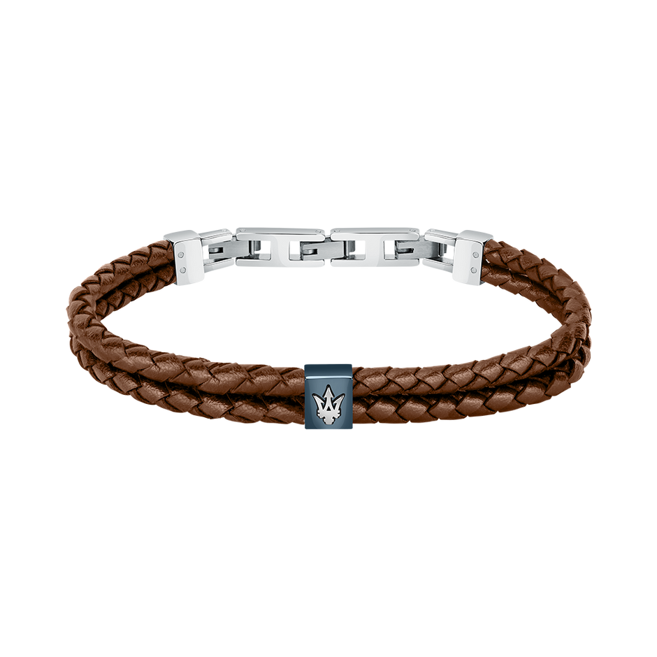 Men Brown Braided Bracelet
