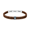 Men Brown Braided Bracelet