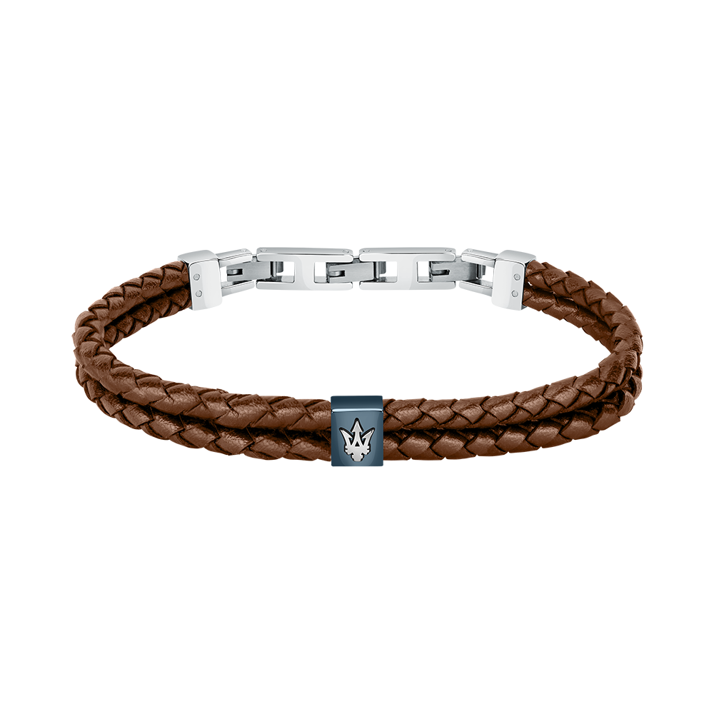 Men Brown Braided Bracelet