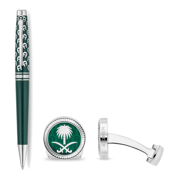 Men Green Saudi Edition Accessory Set