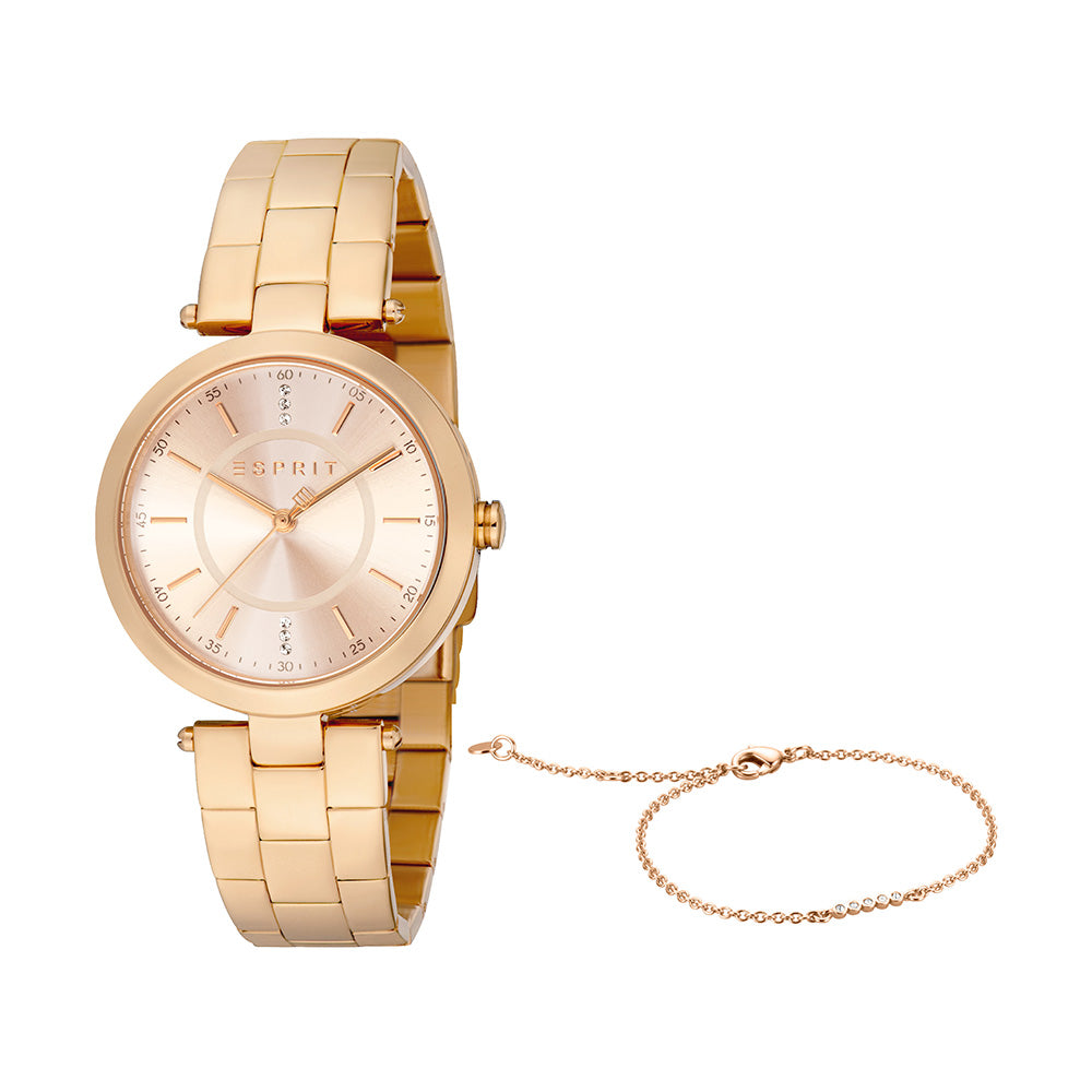 Rose gold stainless steel watch hot sale