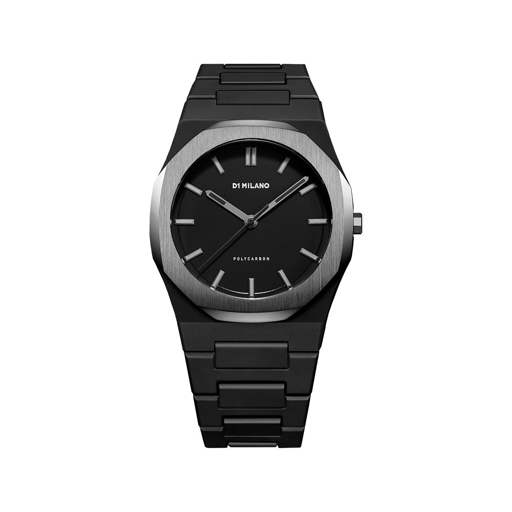 Men Polycarbon Black 41mm Watch