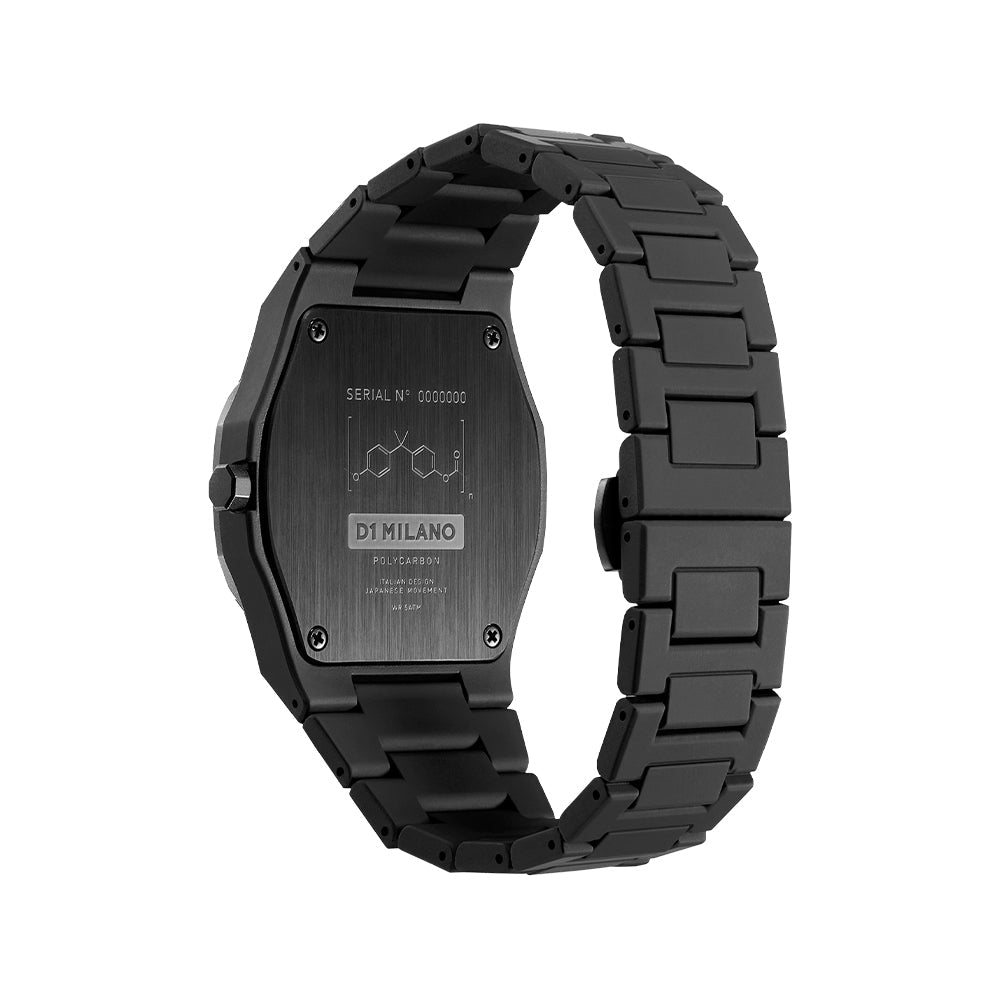 Men Polycarbon Black 41mm Watch