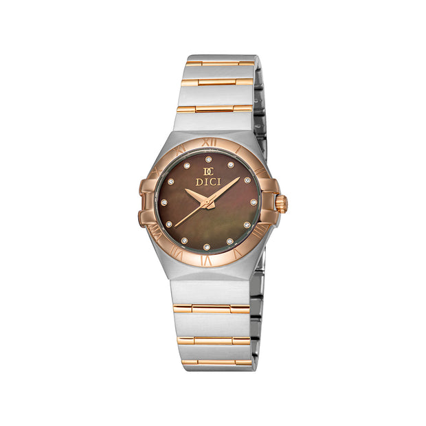Women Aurora Silver/Rose Gold 30mm Watch
