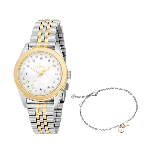 Liora Women White Stainless Steel Watch