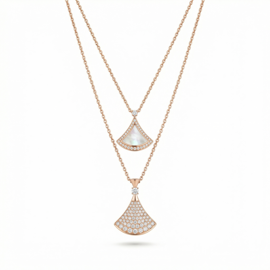 Women Rose Gold Necklace