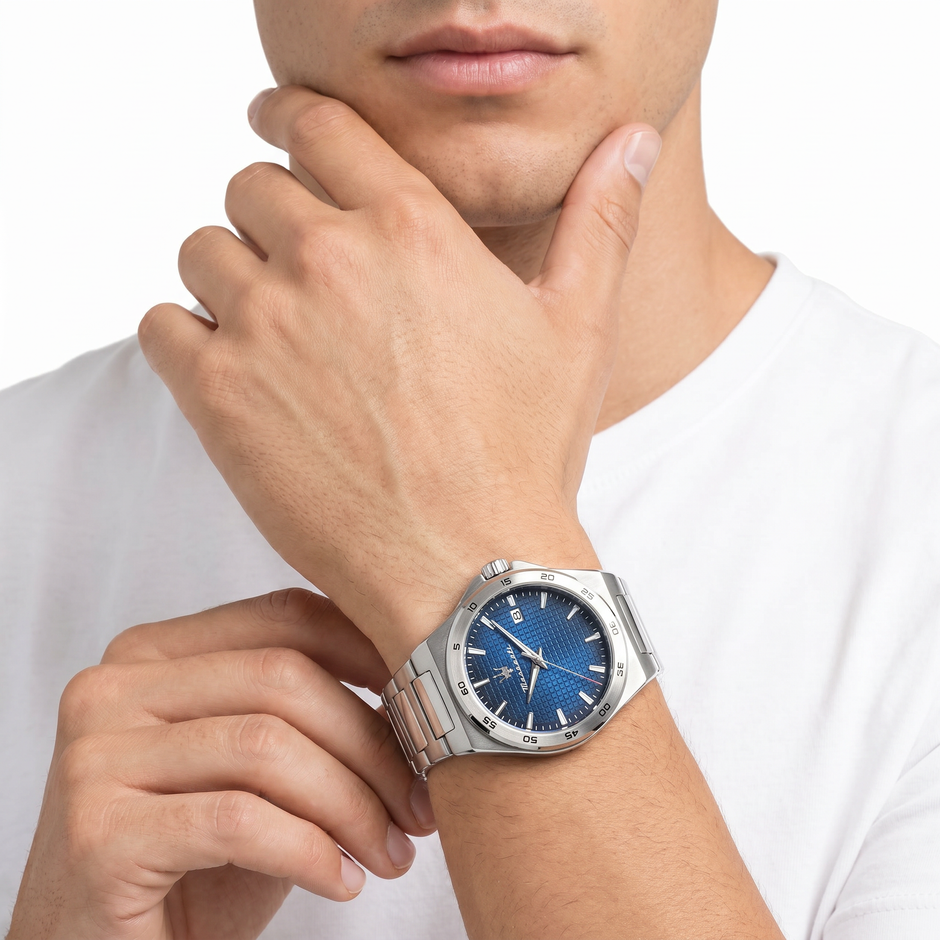 Men Velocita Slim Blue 40mm Watch