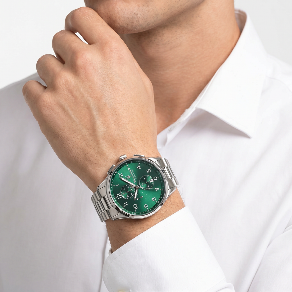 Men Sorpasso Green 42mm Watch