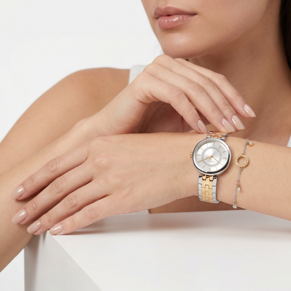 Women Myra Two Tone Watch Set