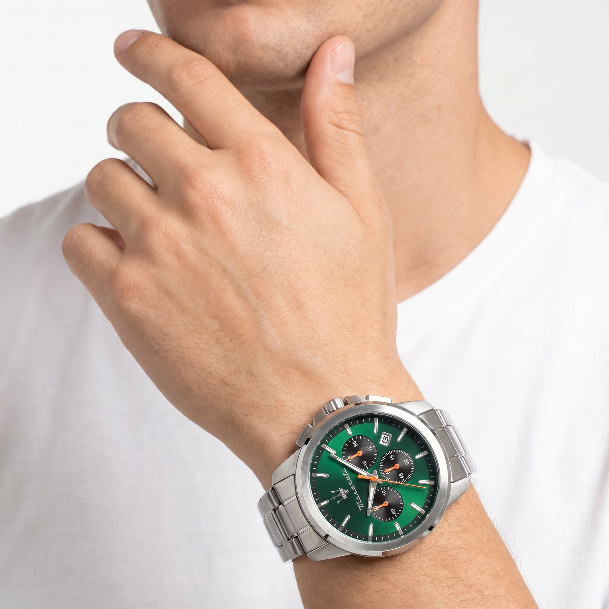 Men Successo Green Watch