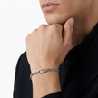 Men Eagle Logo Silver Bracelet