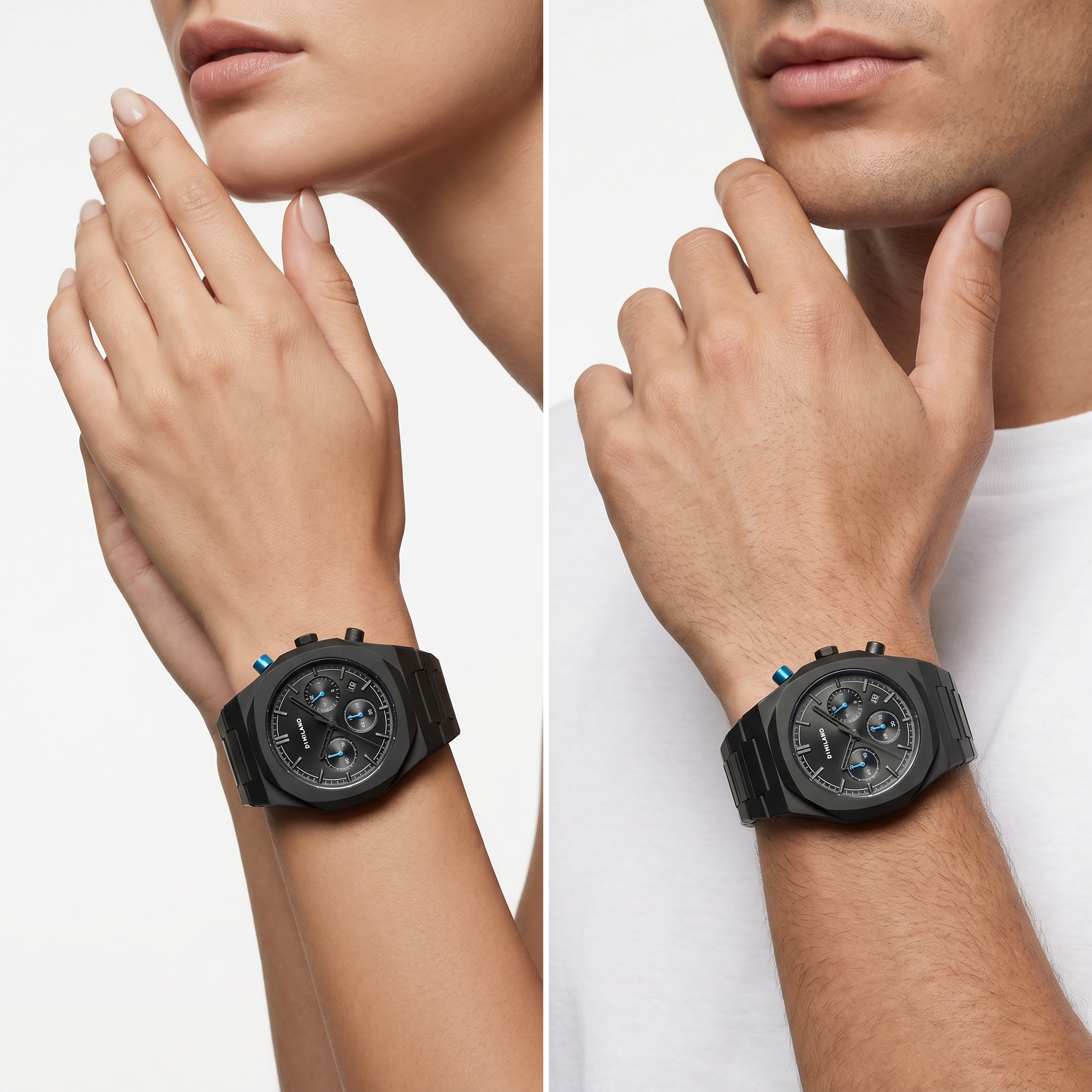 Unisex Polychrono Black Watch