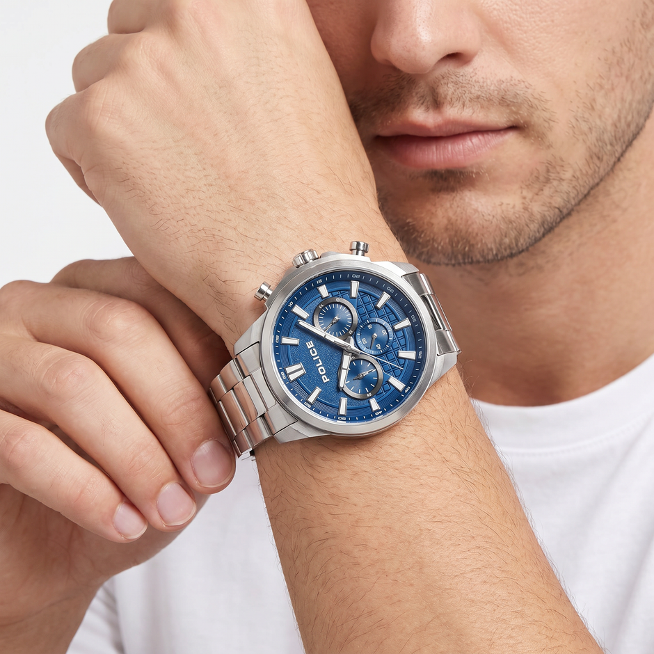 Men Rangy Silver Watch