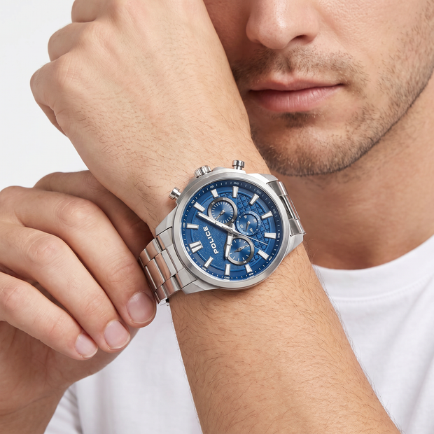Men Rangy Silver Watch