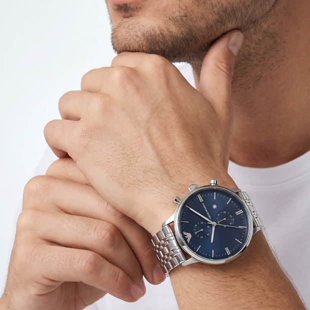 Men Gianni Silver Watch