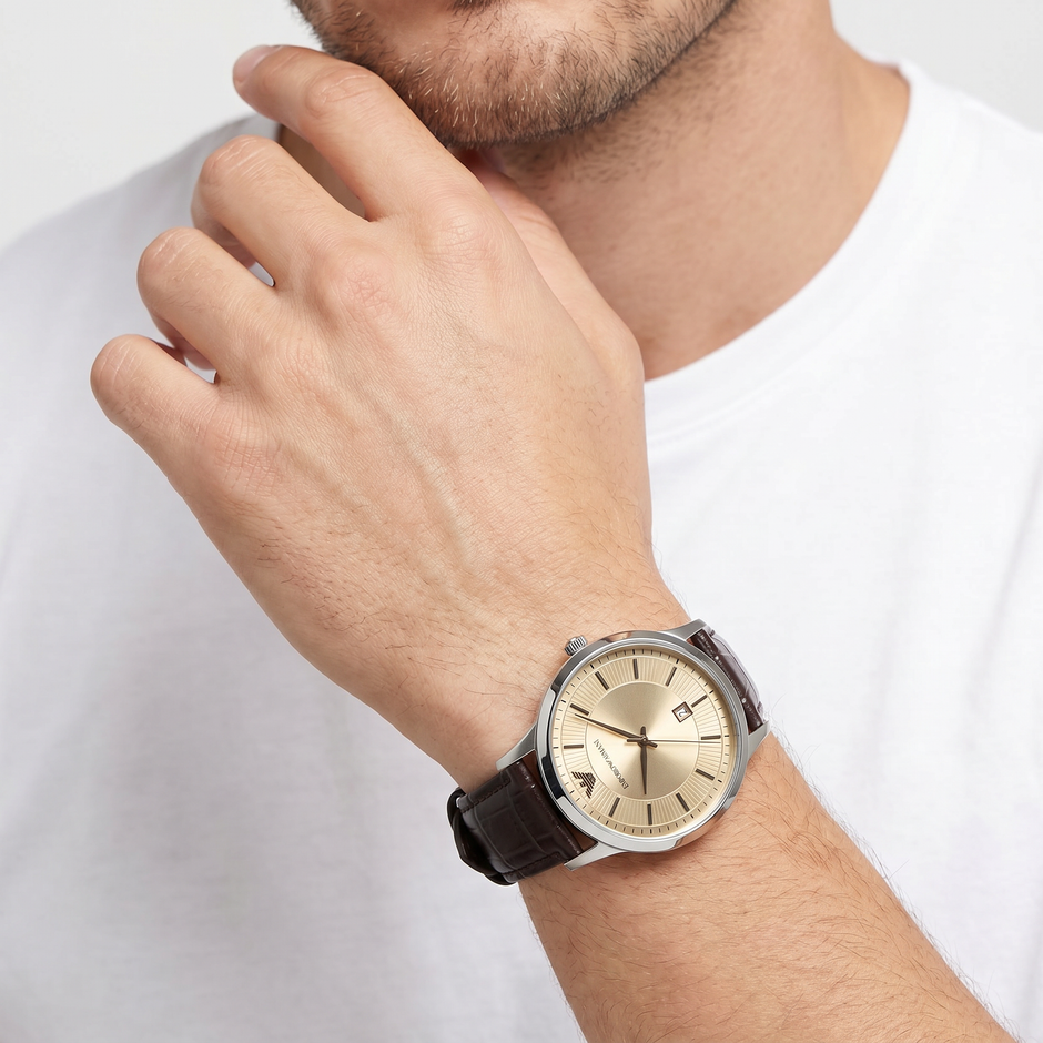 Men Silver Watch