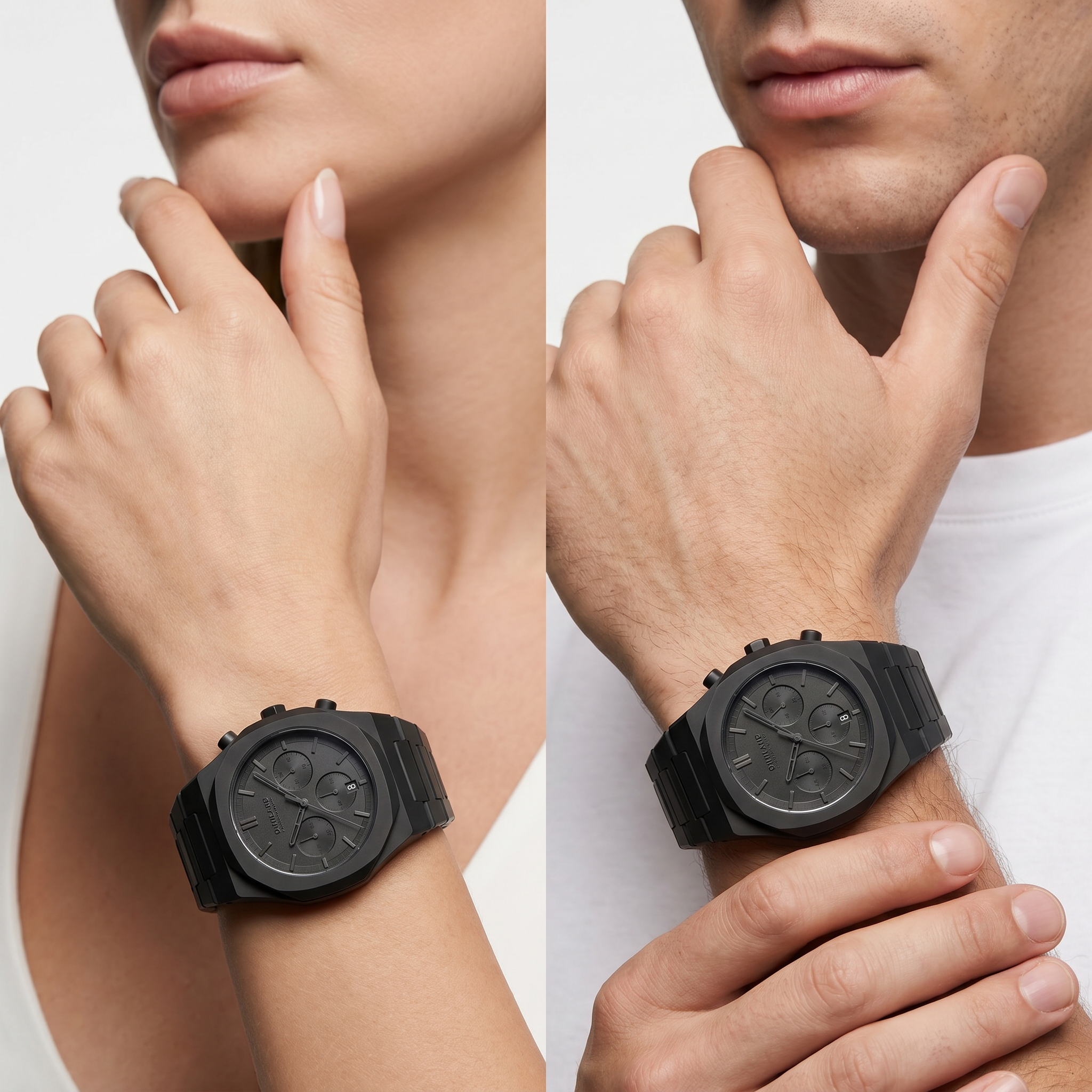Unisex Polychrono Black Watch