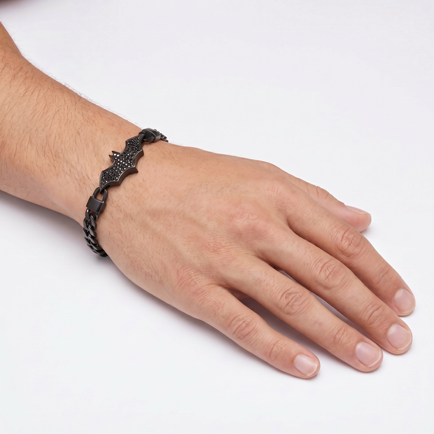 Men Batman Black Bracelet