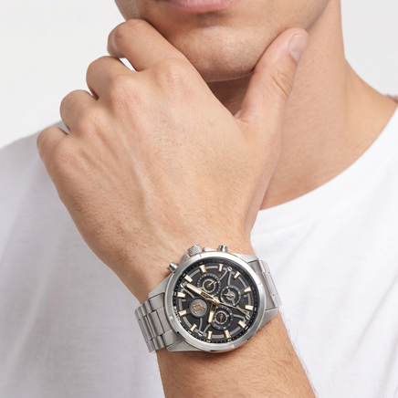 Men Defender Silver Watch