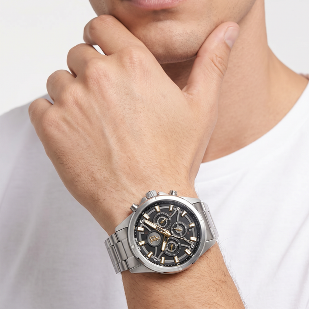 Men Defender Silver Watch