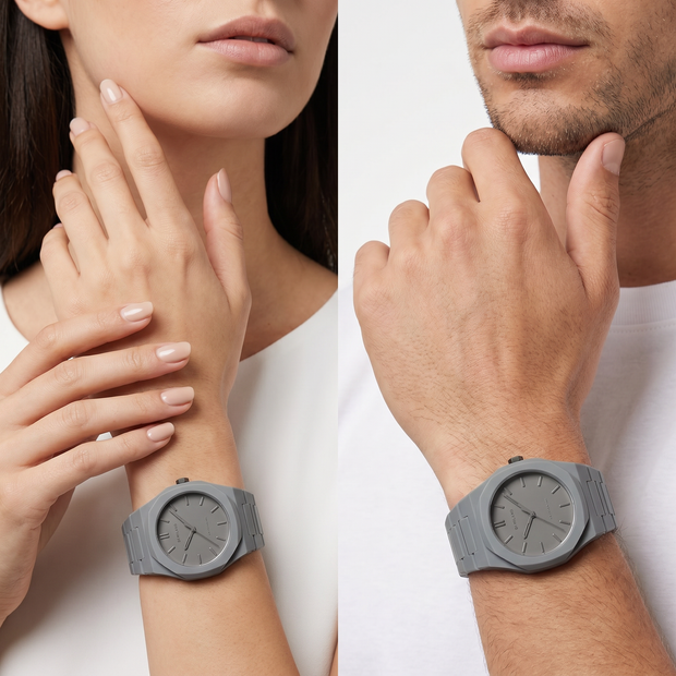 Unisex Polycarbon Grey Watch