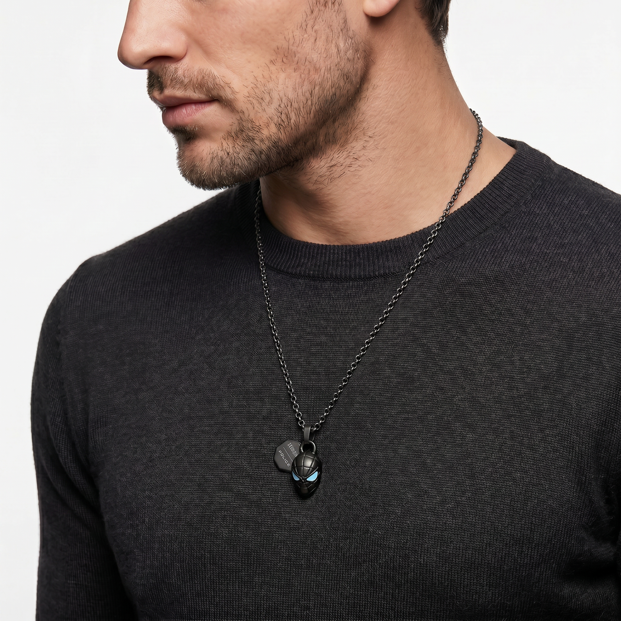 Men Web Slinger Gun Necklace