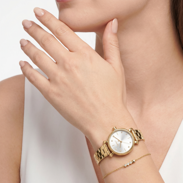 Women Melina Golden Watch Set