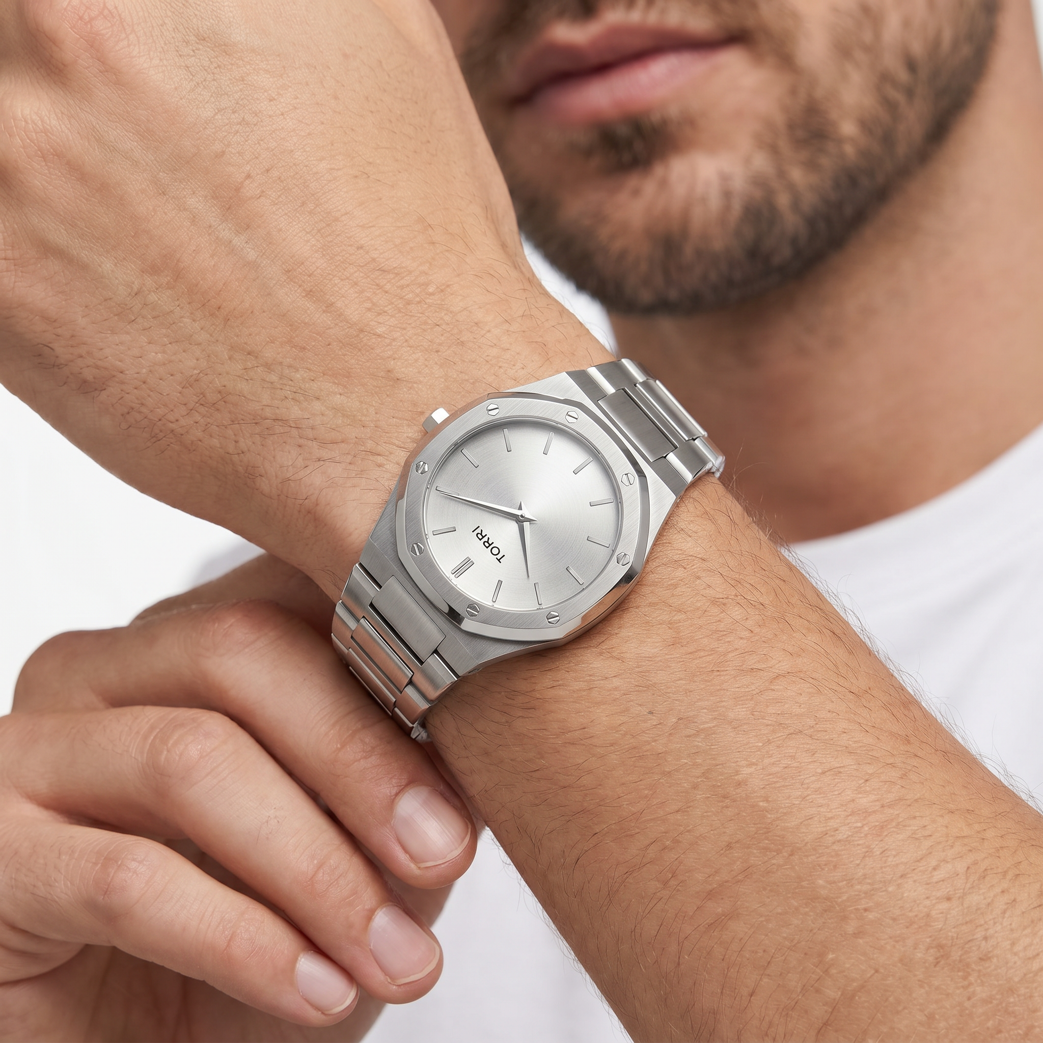 Men Angelo Silver Watch