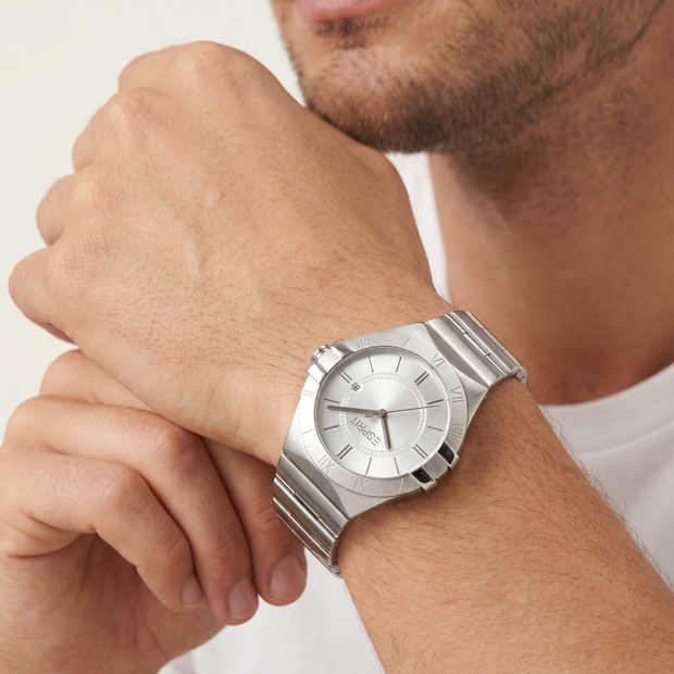 Men James Silver Watch