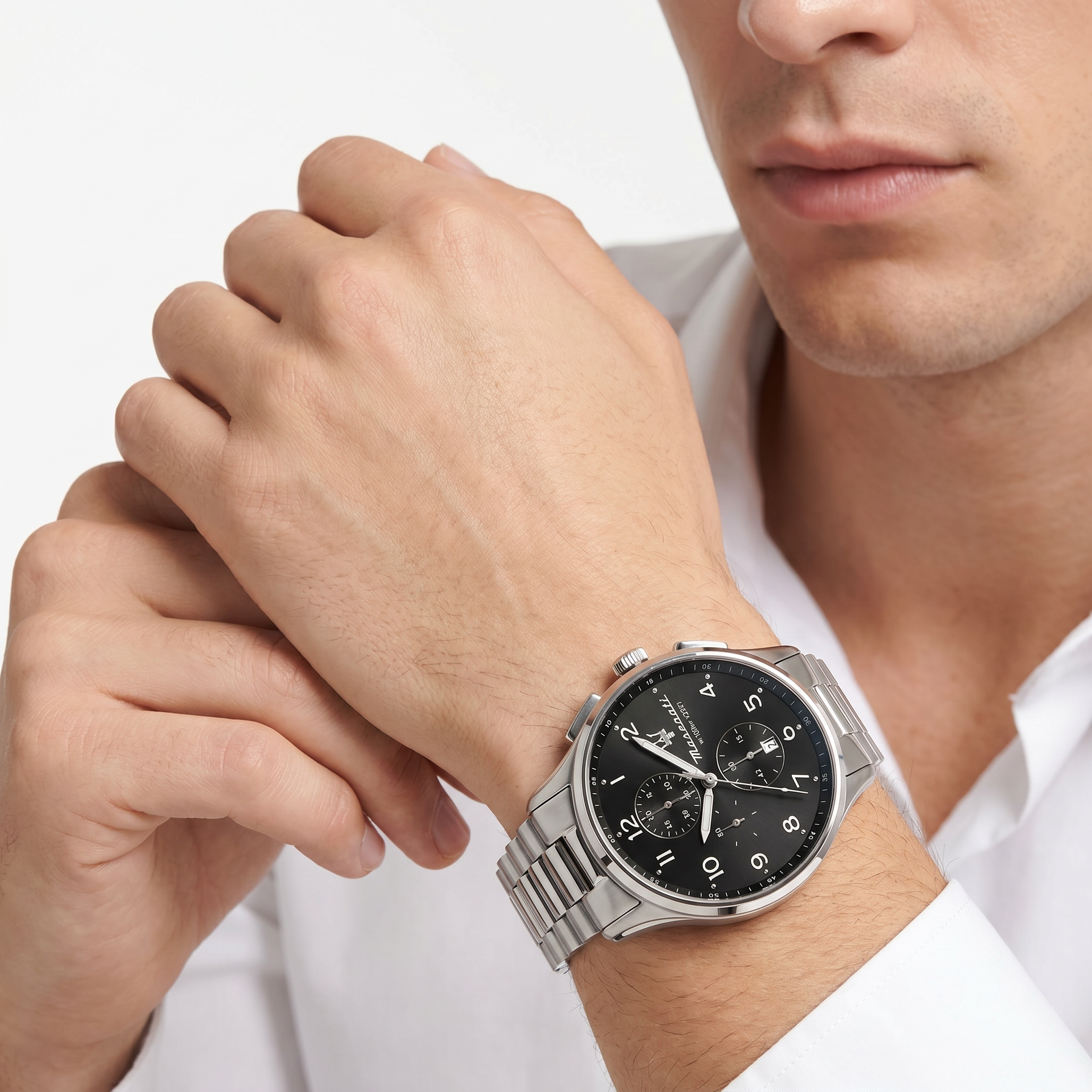 Men Sorpasso Black 42mm Watch