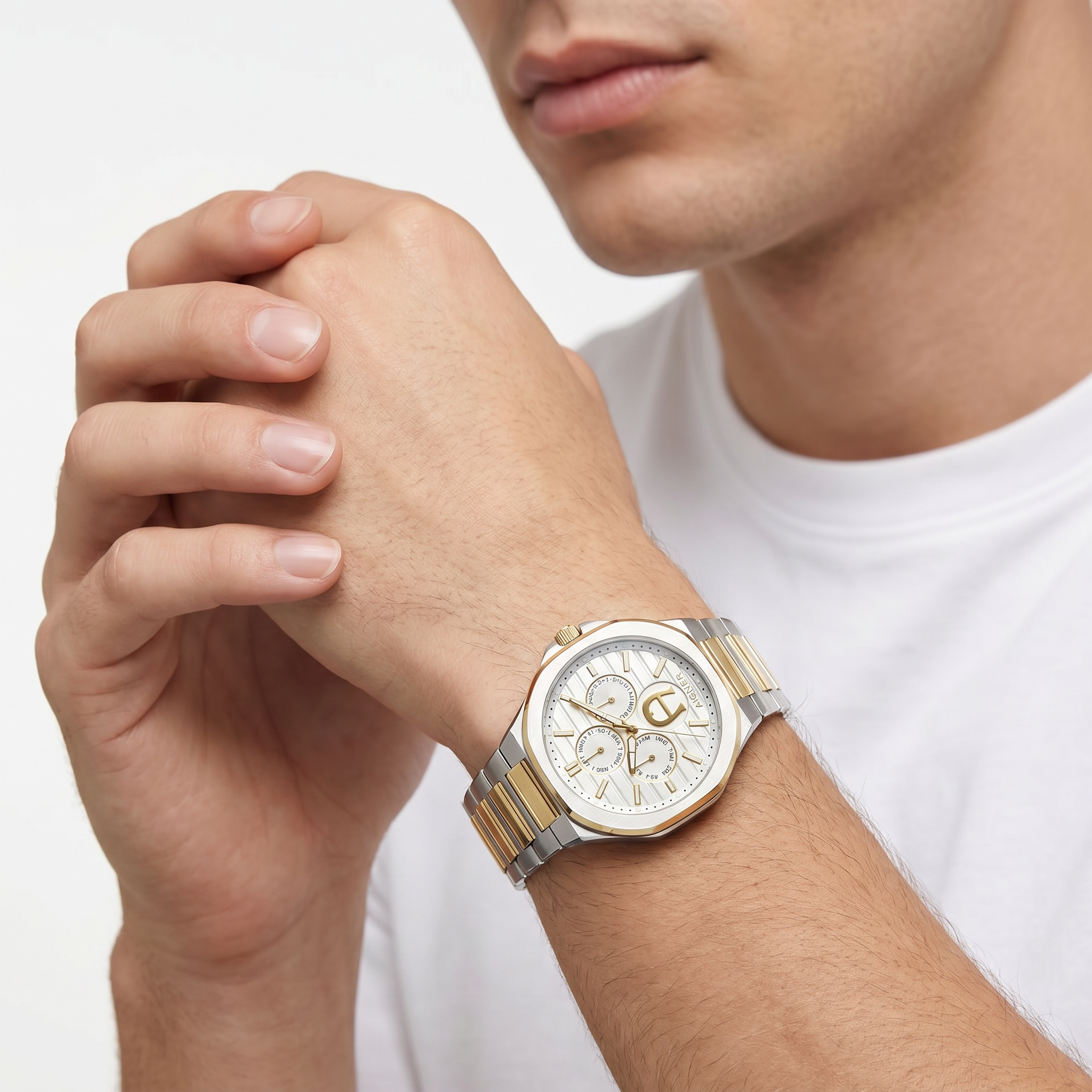 Men Fermo Two Tone Watch