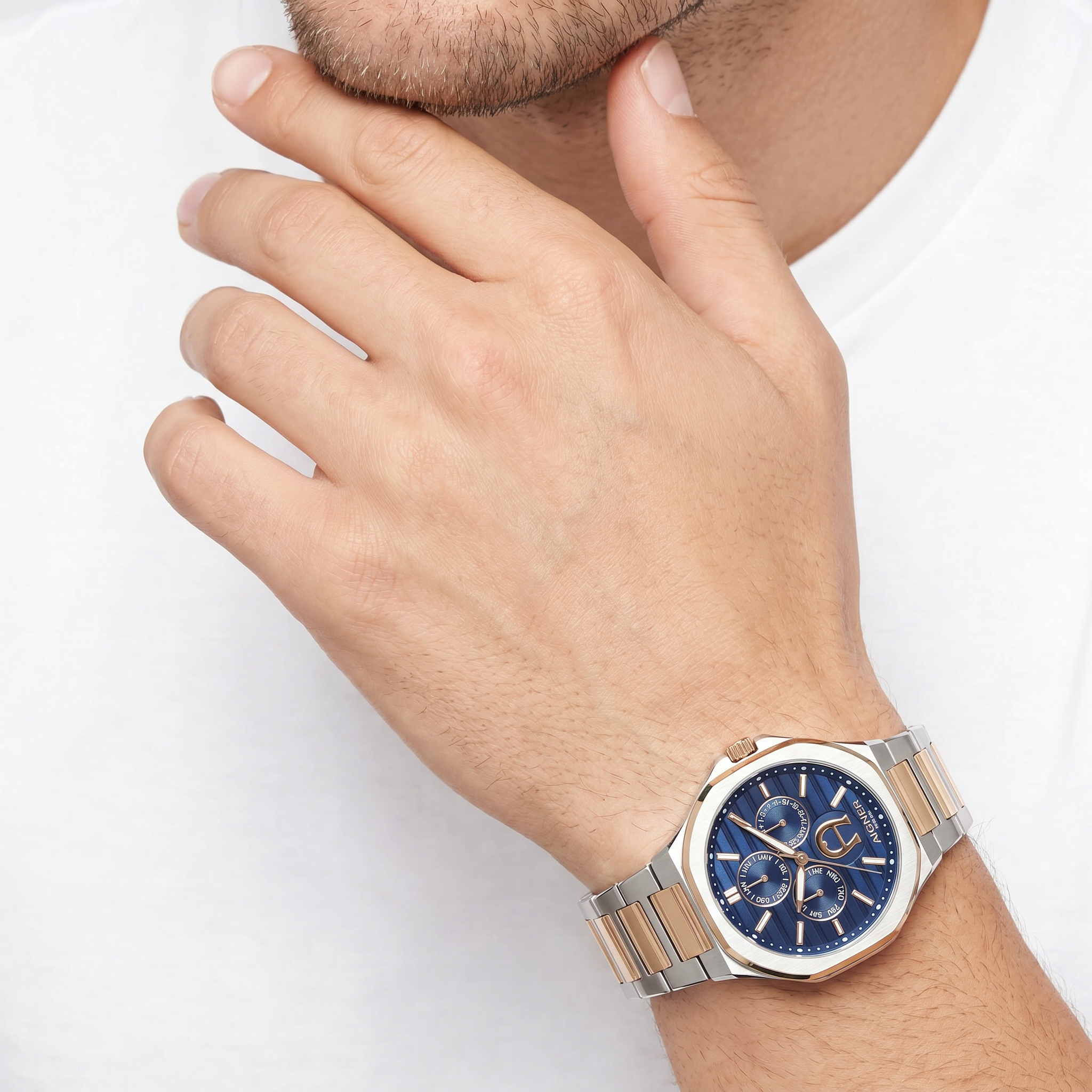 Men Fermo Two Tone Watch