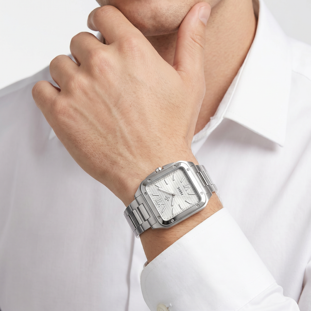 Men Silver Watch
