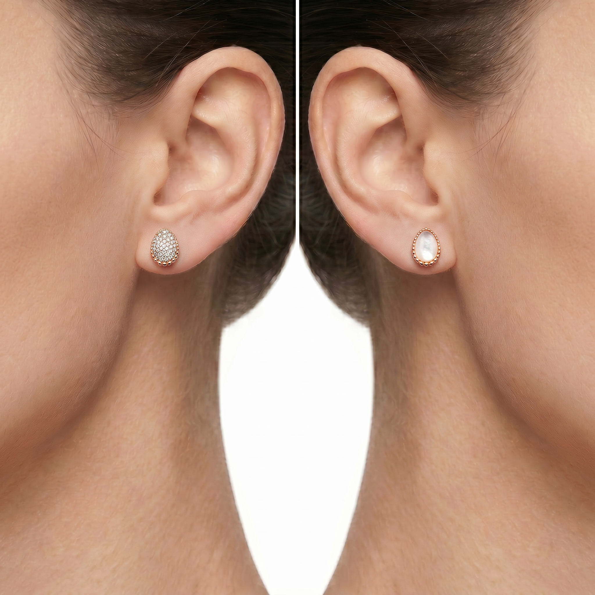Women Rose Gold Earring