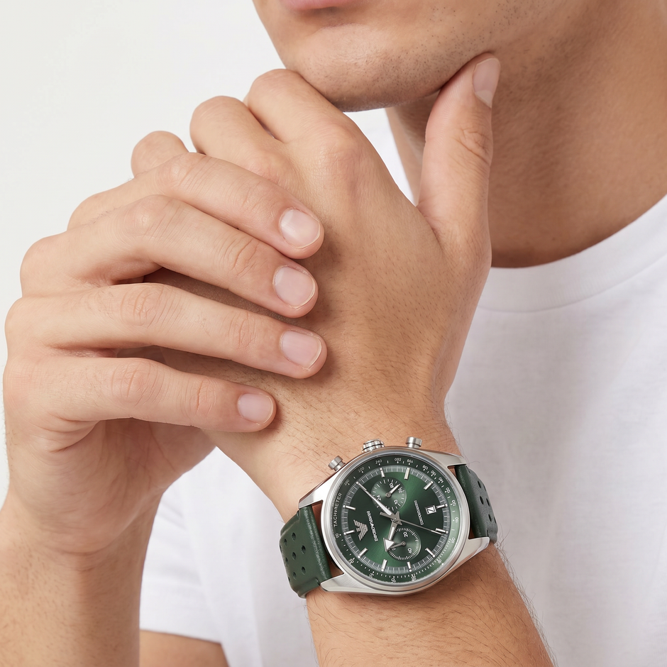 Men Green Watch