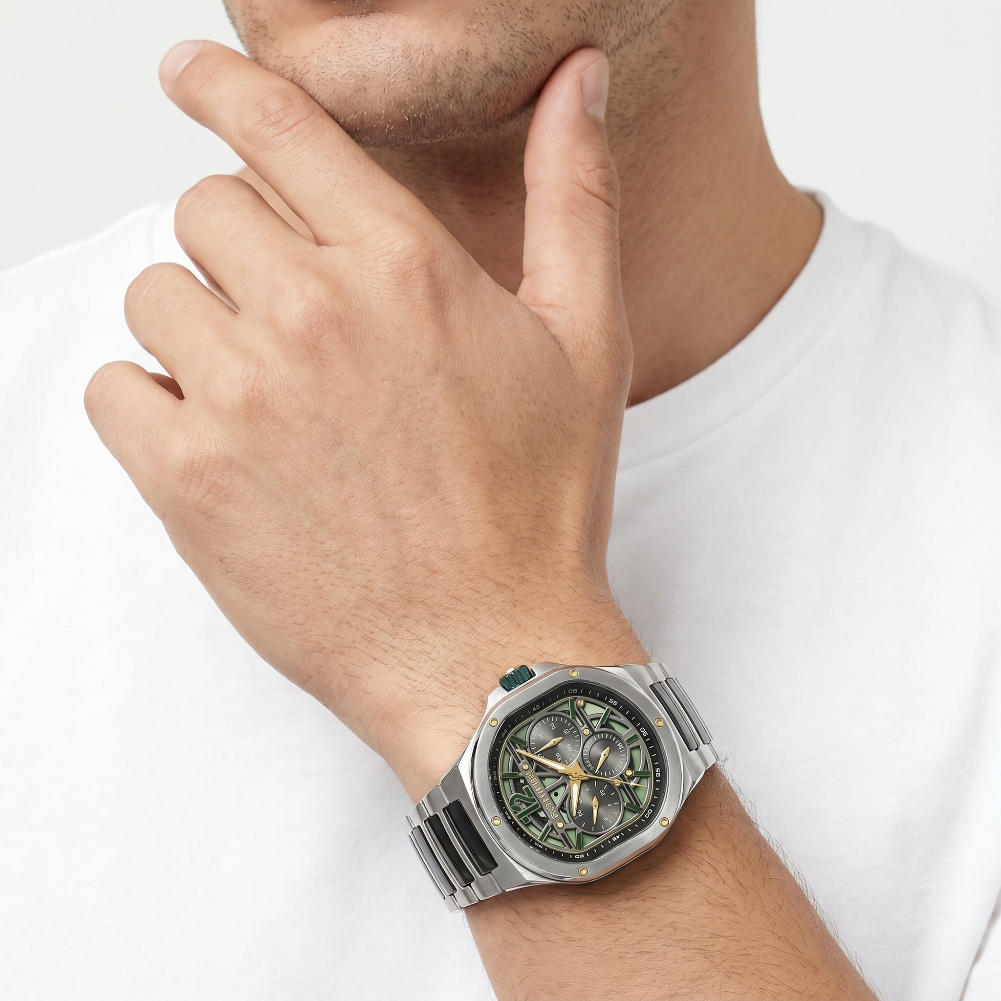 ساعة ترينتو خضراء رجالية