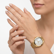 Women Faceted Gold Watch