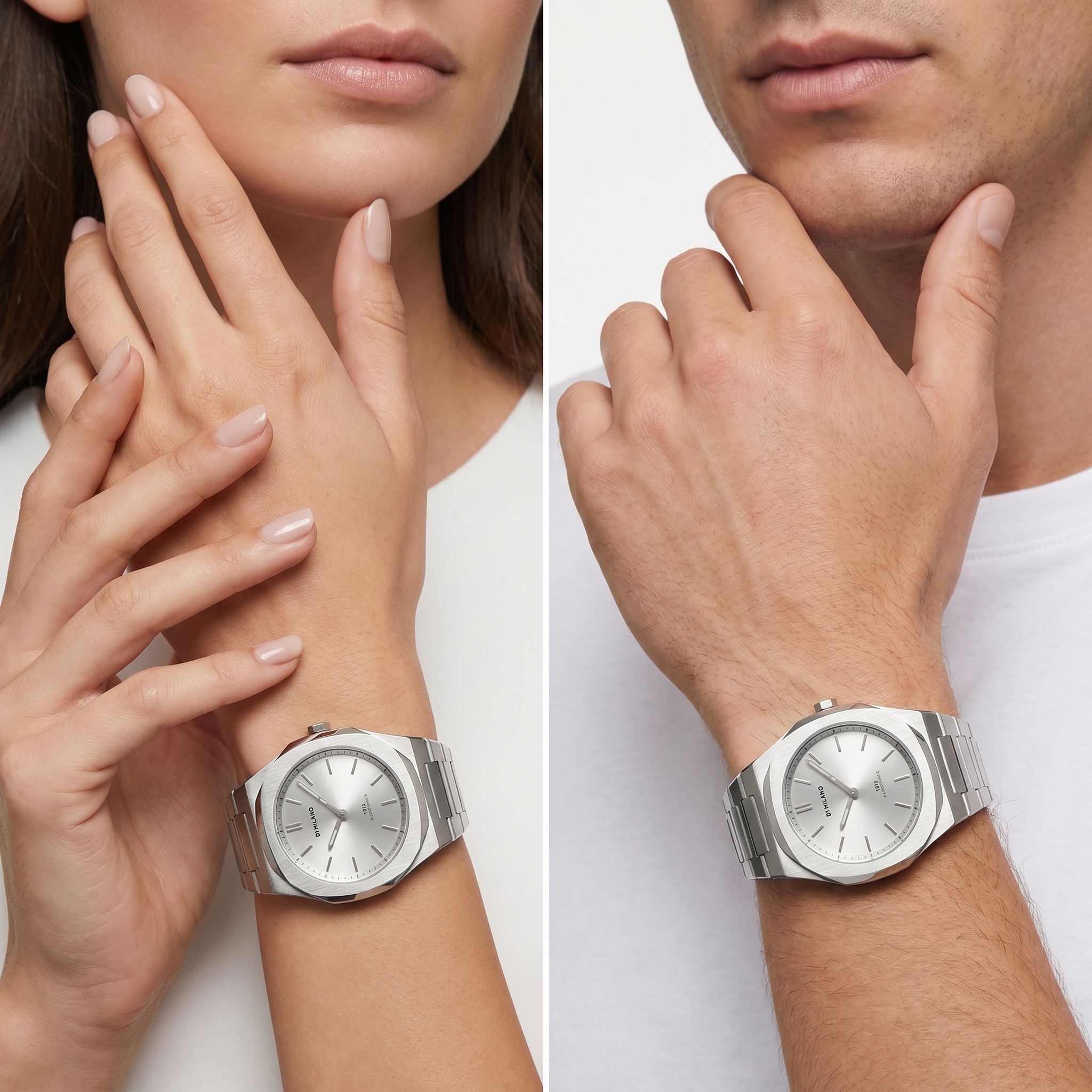 Unisex Groovy Silver Watch
