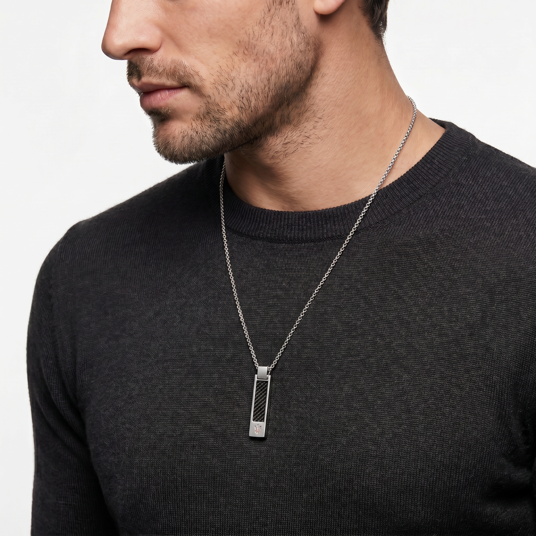 Men Iconic Silver Necklace