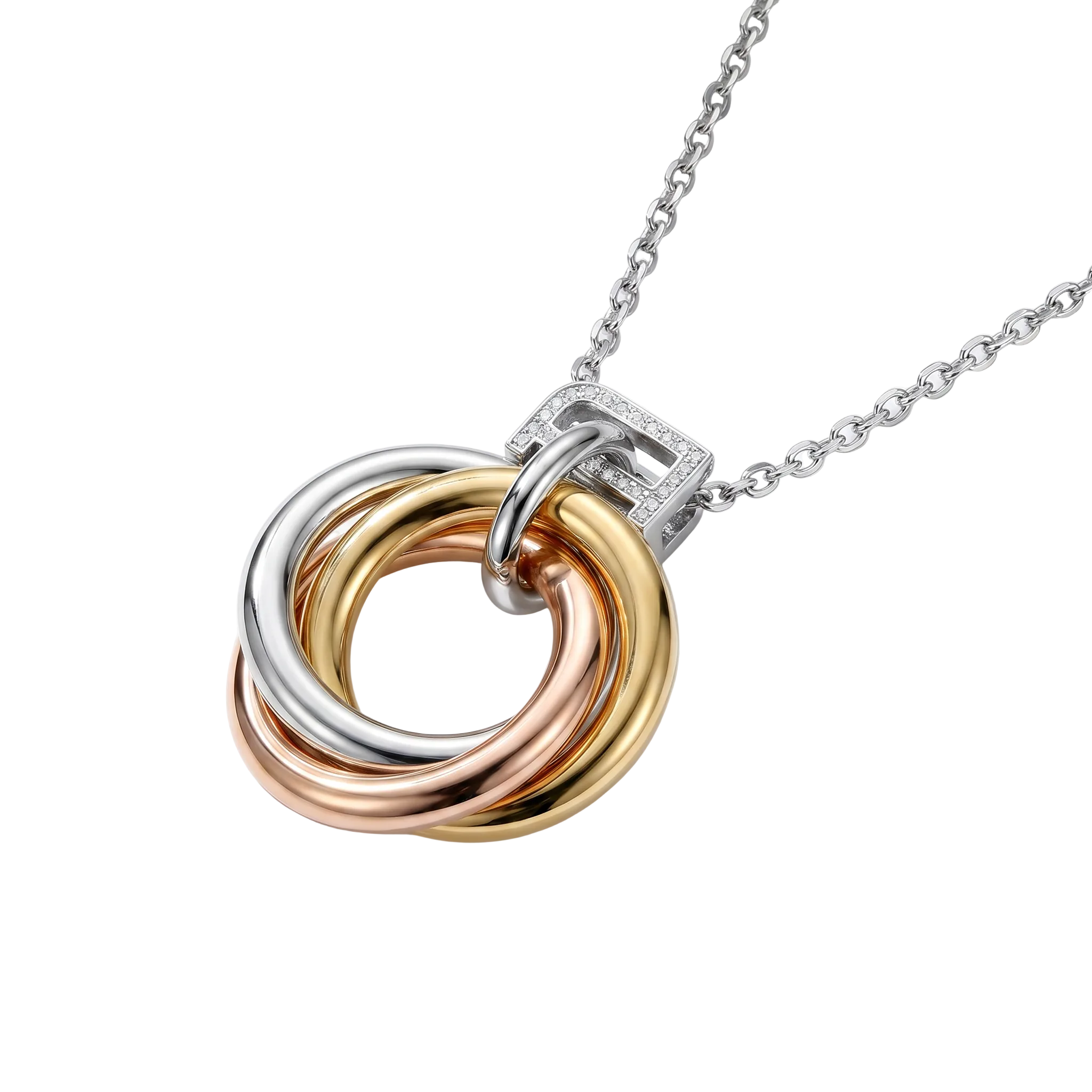 Women Bella Tri Tone Necklace