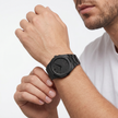 Men Ultra Thin Black Watch