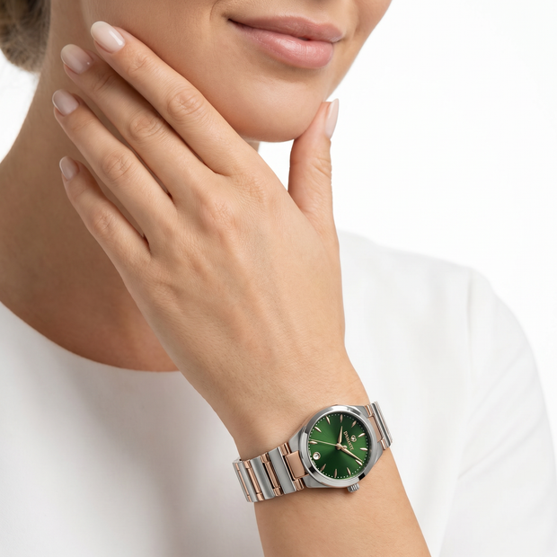 Women Design Two Tone Watch