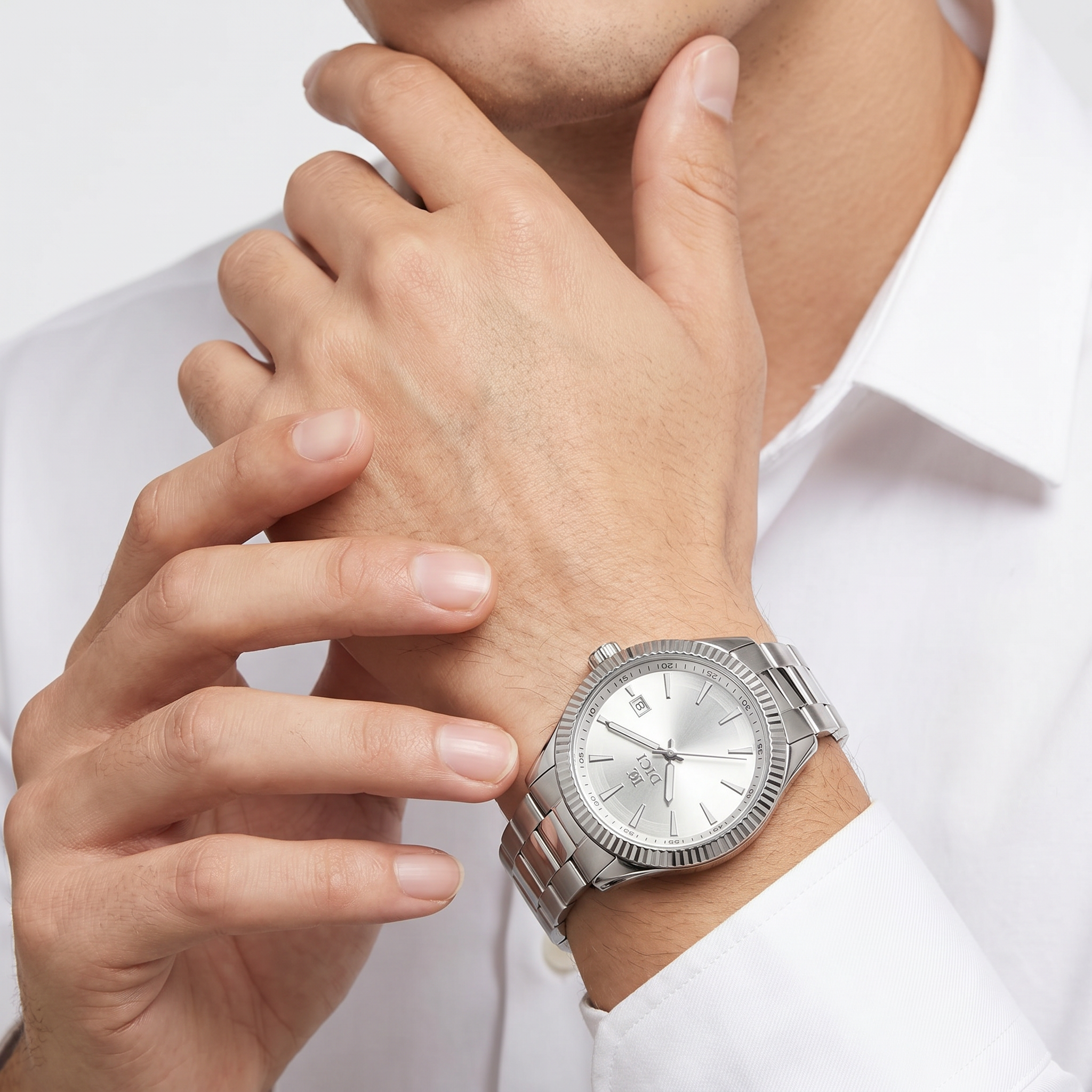 Men Cesare Silver Watch