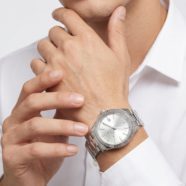 Men Cesare Silver Watch