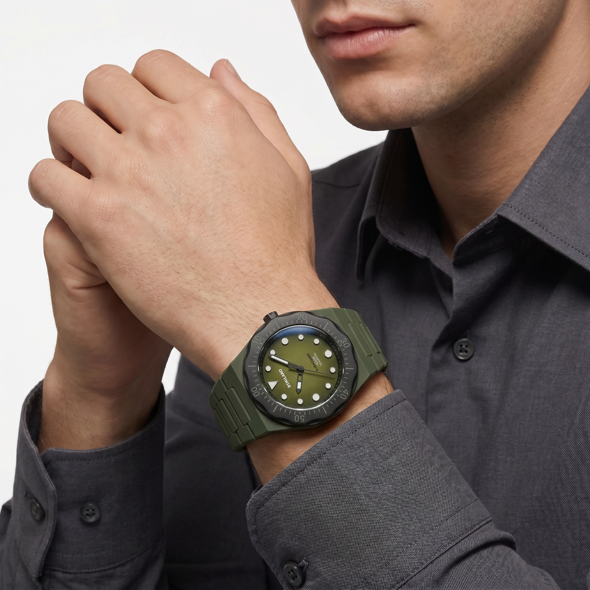 Men Polycarbon Diver Watch