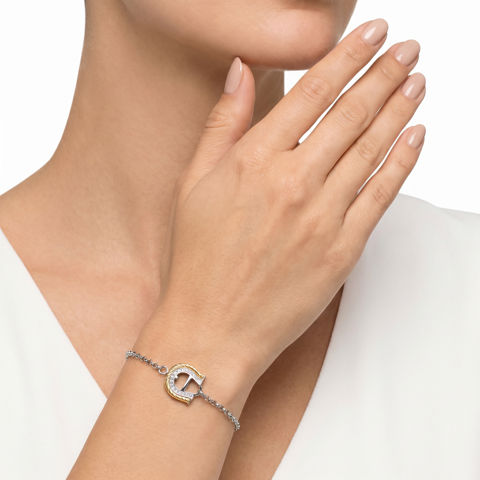 Women Luna Two Tone Bracelet