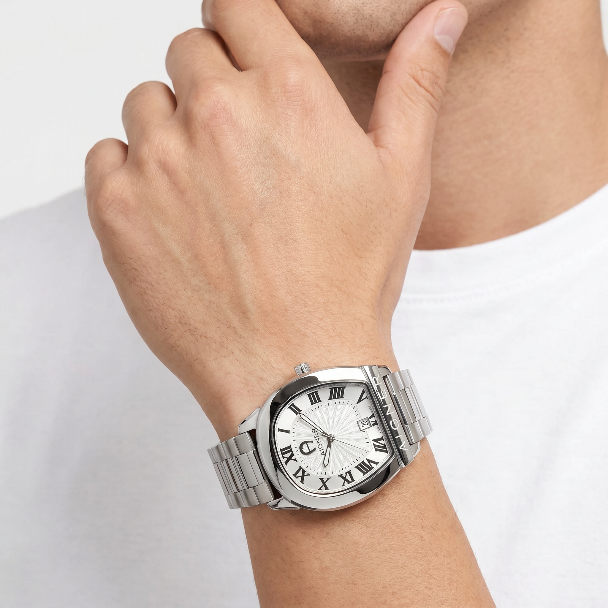 Men Siena Silver Watch